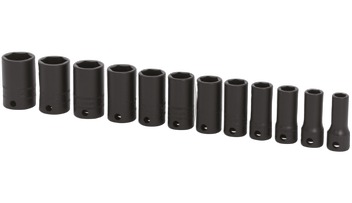3/8" Impact-Steckschlüsseleinsatz-Set, halbe Höhe, 12-teilig (8–19 mm) - 212IMFMSYA - Snap-on Werkzeug
