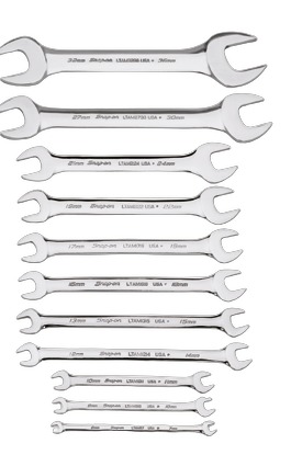 Extra flacher Maulschlüsselsatz, 11-teilig