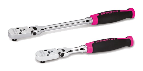 3/8" Cynergy Ratschen-Satz mit flexiblem Kopf, 2-teilig, Electric Pink - RAT2FHFEP