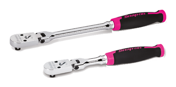 3/8" Cynergy Ratschen-Satz mit flexiblem Kopf, 2-teilig, Electric Pink - RAT2FHFEP - Snap-on Werkzeug