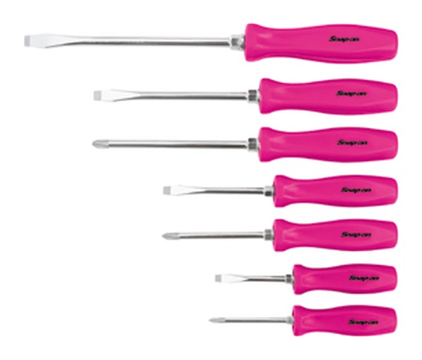 Kombinations-Schraubendreher-Set, 7-teilig, Electric Pink - SDDX70AEP - Snap-on Werkzeug