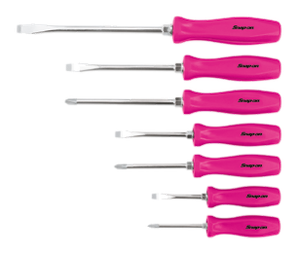 Kombinations-Schraubendreher-Set, 7-teilig, Electric Pink - SDDX70AEP - Snap-on Werkzeug