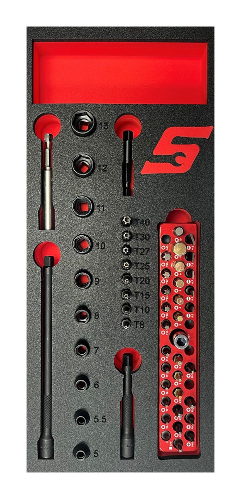 NanoAxcess Zubehörmodul mit Toolbed, 56-teilig - SOTM078ARSET - Snap-on Werkzeug